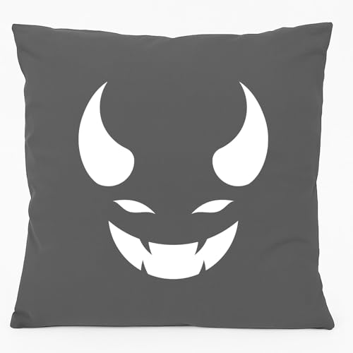 Huuraa Sofakissen Teufel Devil Geschenk 40x40cm mit Füllung Steel Grey Baumwolle Teufel Mitbringsel Huuraa Sofakissen Teufel Devil Geschenk 40x40cm mit Füllung Steel Grey Baumwolle Teufel Mitbringsel von Huuraa