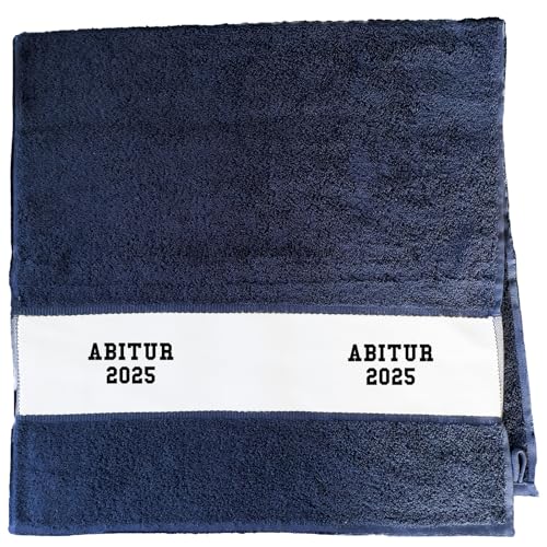 Huuraa Sporthandtuch Abitur 2025 ABI Geschenk 50x100cm French Navy Baumwolle Abitur 2025 Geschenkidee Huuraa Sporthandtuch Abitur 2025 ABI Geschenk 50x100cm French Navy Baumwolle Abitur 2025 Geschenkidee von Huuraa