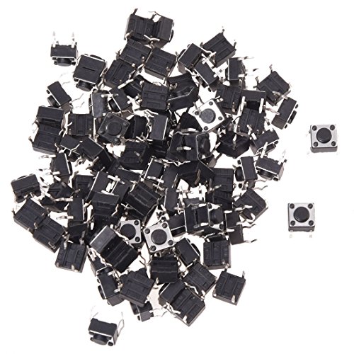 Huusuei 100pcs 6 x 6mm x 4.3mm Board PCB Currently Tactile Tact Push Button Switch DIP Huusuei 100pcs 6 x 6mm x 4.3mm Board PCB Currently Tactile Tact Push Button Switch DIP von Huusuei