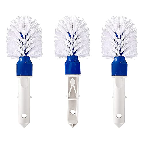 Huusuei 3 Pieces Swimming Pool Corner Brushes Pool Step Cleaning Round Brushes for Above Ground and Inset Swimming Pool Spa von Huusuei