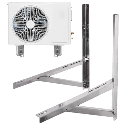 Air Conditioner Support, Split Wall Bracket, 16.14x18.11in Authentic Heavy-Duty Design, Compatible with Ductless Split Heater, Stainless Steel Foldable for Window Ac Unit, Outdoor Air Conditioner Support, Split Wall Bracket, 16.14x18.11in Authentic Heavy-Duty Design, Compatible with Ductless Split Heater, Stainless Steel Foldable for Window Ac Unit, Outdoor von Huvqianu