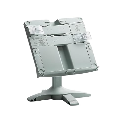 Buchständer - Tablet -Halter für Studien, ergonomisch einstellbare Drehung mit faltbarer Funktion, Displayständer für Küche, Klavier, Laptop und Bibelunterstützung, 8.27x8.86x1.18 Zoll von Huvqianu