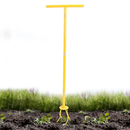 Handfräse Gartenwerkzeug Ergonomischer Drehgrubber 94.0x42.0 cm Abnehmbare Bodenhacke Manuelle Landschaftsbauausrüstung Leichtes Design für Blumen, Sträucher, Sträucher Handfräse Gartenwerkzeug Ergonomischer Drehgrubber 94.0x42.0 cm Abnehmbare Bodenhacke Manuelle Landschaftsbauausrüstung Leichtes Design für Blumen, Sträucher, Sträucher von Huvqianu