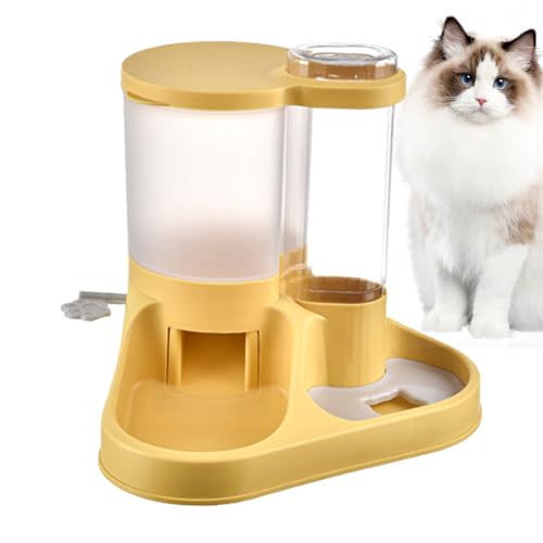 Huvqianu Automatischer Futterspender und Wasserspender Kit für Haustiere, 2 in 1 Automatisches Pet Feeder Kit, Trocken-Nass-Trennung Fütterungswerkzeug für Hunde, Katzen und andere Tiere Huvqianu Automatischer Futterspender und Wasserspender Kit für Haustiere, 2 in 1 Automatisches Pet Feeder Kit, Trocken-Nass-Trennung Fütterungswerkzeug für Hunde, Katzen und andere Tiere von Huvqianu