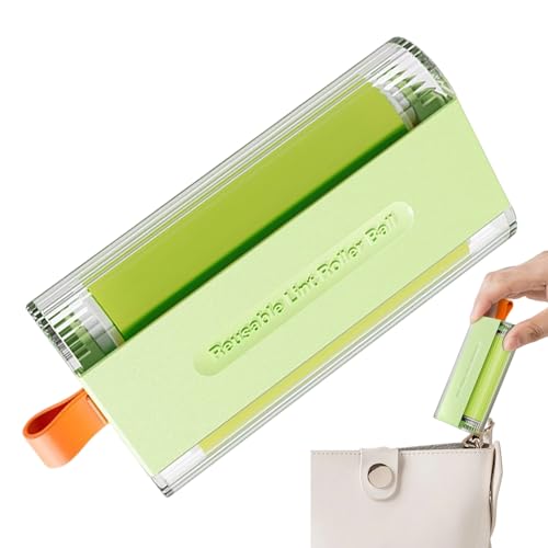 Huvqianu Fusselrolle | Klebrige Rolle Reiniger Waschbar | Staubentferner Tragbar Katzen Fussel Entferner Tool Für Kleidung Teppich Boden Autositz Sofa Bett Möbel von Huvqianu
