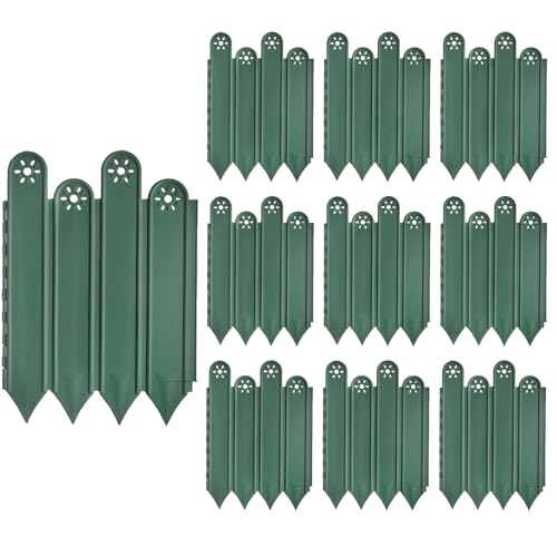 Huvqianu Garteneinfassung | Flexibles Rasenkanten-Set – Barriere, dekorativer Schutzzaun für Hof, Straße, Pflastersteine, Blumenbeete, Rasen, Garten, Terrasse von Huvqianu