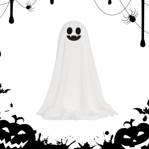 Huvqianu Niedliche -Dekoration - Halloween Deko Mit Licht | Spukfigur Schreibtisch Deko Für Wand Fenster Tisch Tür Garten Zuhause von Huvqianu