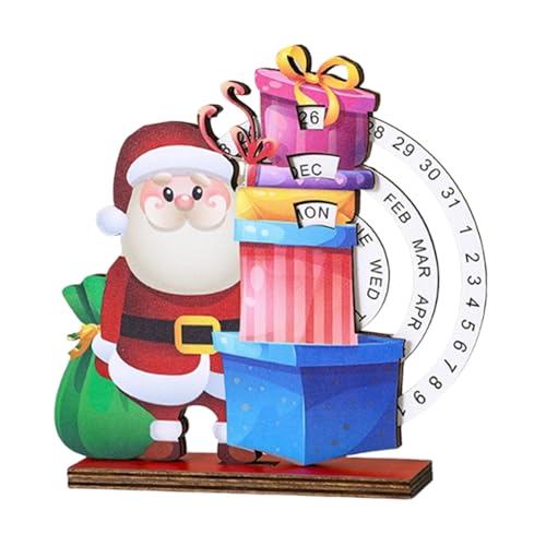 Huvqianu Schreibtischkalender aus Holz – Holztischplatte Weihnachten Nummer Countdown Kalender – Heimdekoration für Hotelregal Schule Klassenzimmer Tisch Schlafzimmer Schlafsaal Huvqianu Schreibtischkalender aus Holz – Holztischplatte Weihnachten Nummer Countdown Kalender – Heimdekoration für Hotelregal Schule Klassenzimmer Tisch Schlafzimmer Schlafsaal von Huvqianu