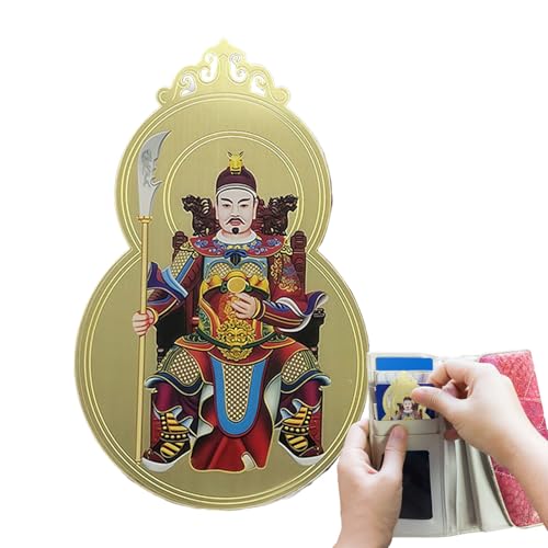 Huvqianu Tai Sui-Karte für das Pferdejahr, Brieftasche, Tai Sui-Karte, 2026 bringt Glück, Metall-Andenken, Wohlstandssymbol für Tisch, Schlafzimmer, Nachttisch, Bücherregal, Reisen von Huvqianu