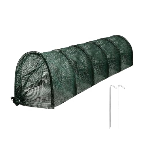 Huvqianu Tunnel Gewächshaus | 2 in 1 Tragbarer Gartentunnel Schattenabdeckung - Hoop Cloche Gartenzubehör Tragbare Sonnenschutz Reihenabdeckungen für Blumen Balkone von Huvqianu