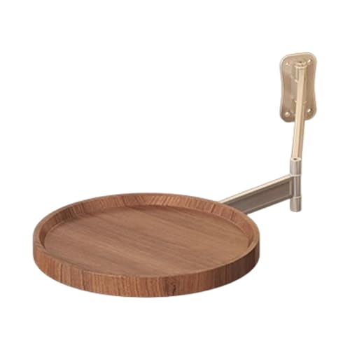 Huvqianu Wall Mounted Round Table, Living Room Desk, 11.02x11.02in 180 Degree Rotation Foldable Coffee Table, Modern Small Wall Counter for Bedside Use, Home Kitchen and Space Saving von Huvqianu