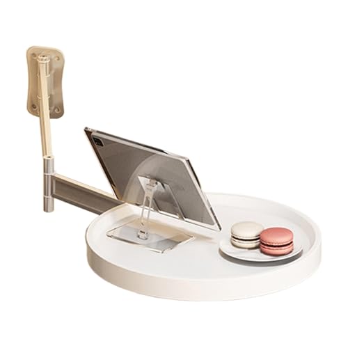Huvqianu Wall Mounted Round Table, Living Room Desk, 11.02x11.02in 180 Degree Rotation Foldable Coffee Table, Modern Small Wall Counter for Bedside Use, Home Kitchen and Space Saving Huvqianu Wall Mounted Round Table, Living Room Desk, 11.02x11.02in 180 Degree Rotation Foldable Coffee Table, Modern Small Wall Counter for Bedside Use, Home Kitchen and Space Saving von Huvqianu