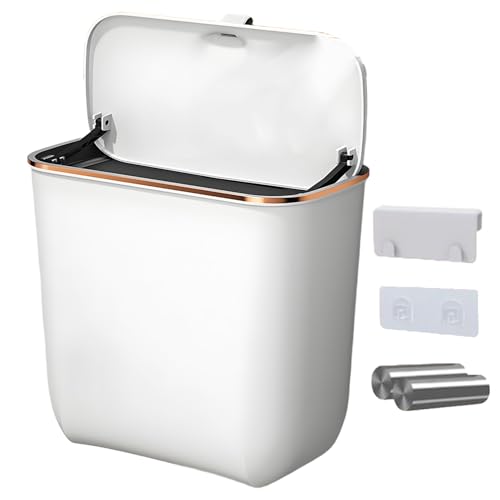 Huvqianu Wand Mülleimer, Küchenabfalleimer Mülleimer, 7L Abfallkorb Platzsparender Behälter Mit Beuteln, Für Badezimmer Schlafzimmer Und Camping Huvqianu Wand Mülleimer, Küchenabfalleimer Mülleimer, 7L Abfallkorb Platzsparender Behälter Mit Beuteln, Für Badezimmer Schlafzimmer Und Camping von Huvqianu