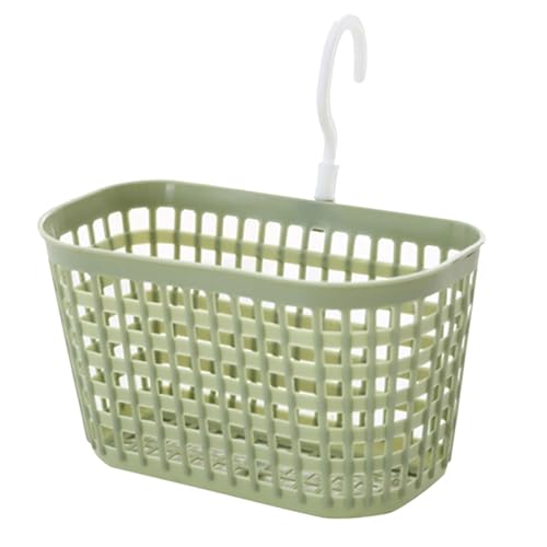Huvqianu Wandkorb | Atmungsaktives Abfluss -Hanging -Organizer Speicher mit 360 -Grad -Rotationshaken - Mehrzweckloch -Hohldesign -Obstkorb -Organizer -Tablett, Bad Home Supplies von Huvqianu