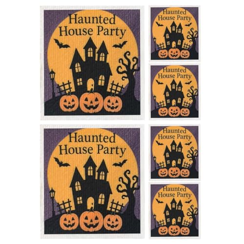 Huvqianu Wiederverwendbare Geschirrtücher - 6 Packschale Lumpen zum Reinigen von Töpfen, Schalen und Kochgeschirr, Mehrzweck -Geschirrtücher für Küchenspüle, Herd, Haushaltsflächen, 20x18x0,5 cm Huvqianu Wiederverwendbare Geschirrtücher - 6 Packschale Lumpen zum Reinigen von Töpfen, Schalen und Kochgeschirr, Mehrzweck -Geschirrtücher für Küchenspüle, Herd, Haushaltsflächen, 20x18x0,5 cm von Huvqianu