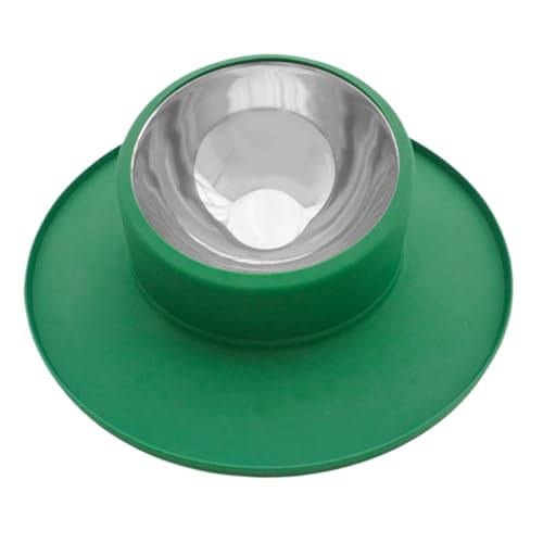 Huvqianu rutschfeste Haustiernapf, Spülmaschinengeeignet Spillproof Edelstahl Silikon Futternapf, Auslaufsicherer Napf Für Welpen, Für Hunde Katzen Haustiere Füttern Trinken Unterwegs Indoor von Huvqianu