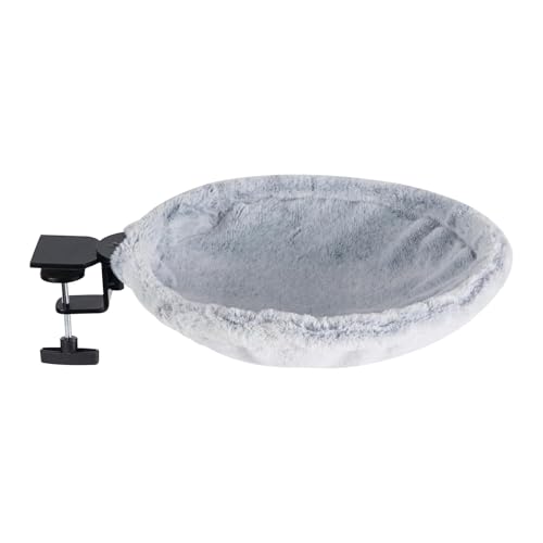 Katzenbett – Schreibtisch-Hängematte für den Innenbereich, Kätzchenliege für bis zu 22,7 kg, ergonomisch, robust und bequem, einfache Platzierung auf Schreibtisch oder Fensterbank, Haustiermöbel für von Huvqianu
