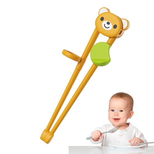 Kids Training Chopsticks, Cute Animal Utensils, 6.1in Reusable Utensil Helper, Dishwasher Safe Design, Learning to Use Chopstick for Toddler, Children Practice, Beginners von Huvqianu
