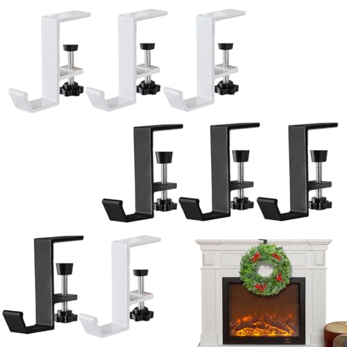Huxibai 8 Stücke Kaminstrumpf Und Girlanden Aufhänger, Strumpfhalter Für Kaminsims, Kamin-Girlanden-Aufhänger, Weihnachtsstrumpf Für Weihnachten, Kamin, Girlande, Kaminsims, Schwarz Huxibai 8 Stücke Kaminstrumpf Und Girlanden Aufhänger, Strumpfhalter Für Kaminsims, Kamin-Girlanden-Aufhänger, Weihnachtsstrumpf Für Weihnachten, Kamin, Girlande, Kaminsims, Schwarz von Huxibai