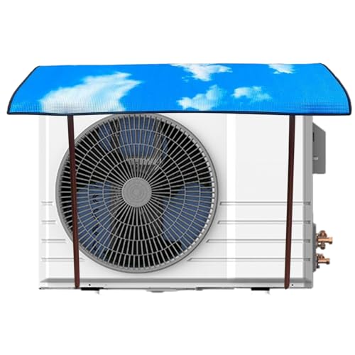 Huxibai Abdeckung für Klimaanlage, Windschutz für Außengeräte, zusammenklappbare Abdeckung für Klimaanlagen in Wohnungen und in engen Räumen von Huxibai