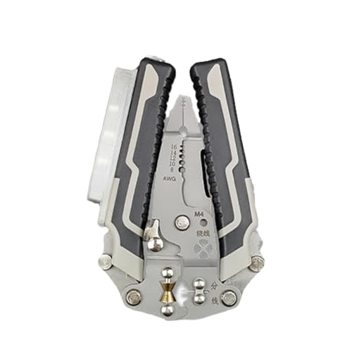 Huxibai Abisolierwerkzeug, Abisolierwerkzeug für Kabel, Crimpzange mit ergonomischem Griff, für Elektriker, industrielle Wartung, Heimwerker von Huxibai