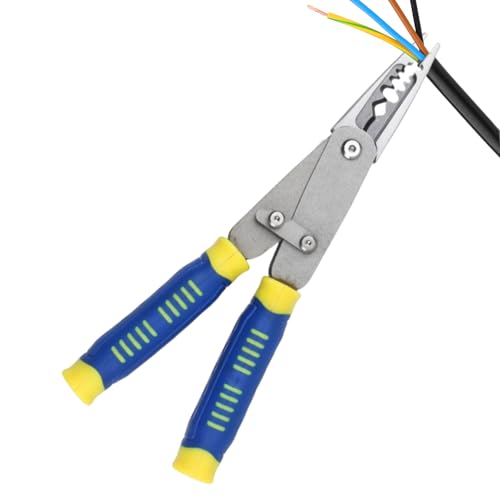 Huxibai Abisolierzange | Crimpzange und Abisolierzange, multifunktional, faltbar für Präzisionsarbeiten beim Crimpen und Reparieren von Huxibai