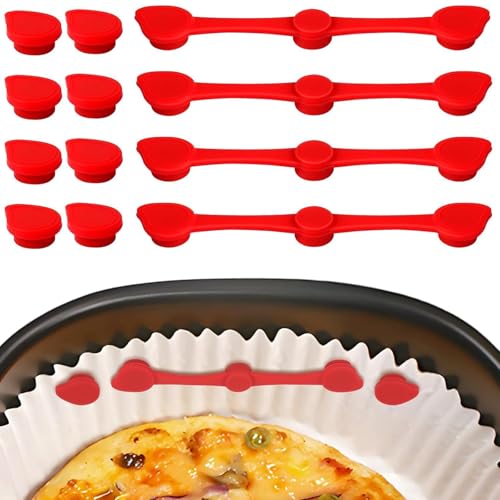 Huxibai Air Fryer Magnet Set | 12 Stücke Backpapierhalter - Heißluftfritteuse Zubehör Fixierverriegelung Für Familienessen Kleine Küchen Mittagessen Studentenwohnheim Huxibai Air Fryer Magnet Set | 12 Stücke Backpapierhalter - Heißluftfritteuse Zubehör Fixierverriegelung Für Familienessen Kleine Küchen Mittagessen Studentenwohnheim von Huxibai