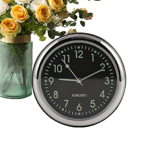 Huxibai Autouhr | Temperaturanzeige mit Klebstoff - Leuchtende Uhren für Luftgitter in Fahrzeugen, Wohnwagen, LKW, LKW und Haushalt von Huxibai