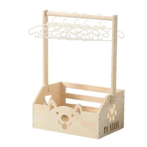 Huxibai Baby Shower Crate Closet, Wäschekorb aus Holz für Neugeborene | Sicherer Badezimmer-Organizer für Kinder für Zuhause Wohnung Schlafzimmer von Huxibai