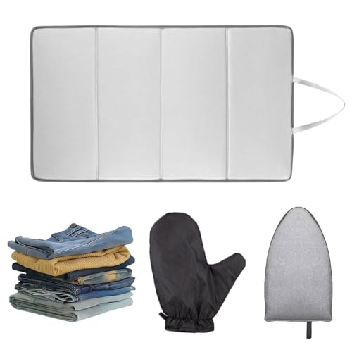 Huxibai Dampfbrett Für Kleidung - Faltbares Dampfbügelbrett Zum Bügeln Und Dämpfen | Bügelauflage Mit Handschuhen Für Zuhause Hotel Reise Huxibai Dampfbrett Für Kleidung - Faltbares Dampfbügelbrett Zum Bügeln Und Dämpfen | Bügelauflage Mit Handschuhen Für Zuhause Hotel Reise von Huxibai