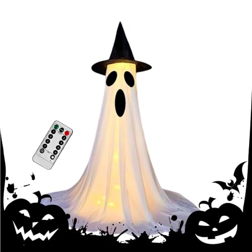 Huxibai Dekorative Halloween-Geisterfigur für den Außenbereich, LED-Beleuchtung, für den Außenbereich an Halloween, Dekoration für Zuhause, Rasen, Veranstaltung Huxibai Dekorative Halloween-Geisterfigur für den Außenbereich, LED-Beleuchtung, für den Außenbereich an Halloween, Dekoration für Zuhause, Rasen, Veranstaltung von Huxibai