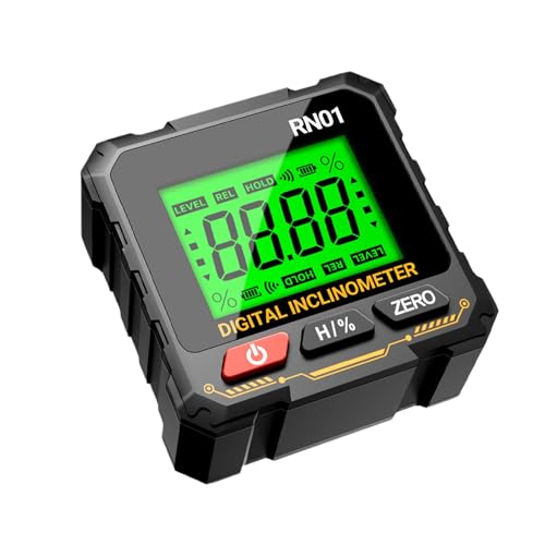 Huxibai Digitaler Winkelsucher, magnetisch, elektronisch, digital, Goniometer, Messwerkzeug für Holzbearbeitung, Tischlerei, Bau und Heimwerken in Werkstatt oder Haushalt von Huxibai
