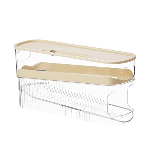 Huxibai Eierspender für Kühlschrank, automatischer rollender Eierspender - Eierregalhalter, sicherer, platzsparender Schiebe-Eierspender - Eier-Organizer, Kühlschrank, Eierablagen, große Kapazität, Huxibai Eierspender für Kühlschrank, automatischer rollender Eierspender - Eierregalhalter, sicherer, platzsparender Schiebe-Eierspender - Eier-Organizer, Kühlschrank, Eierablagen, große Kapazität, von Huxibai