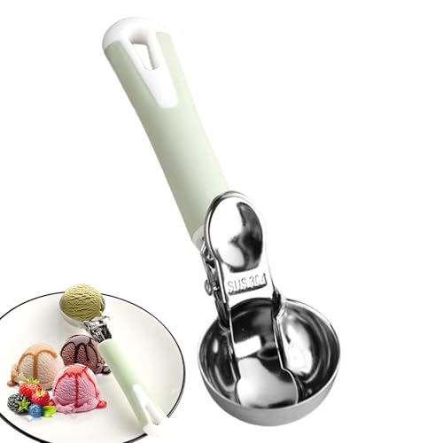 Huxibai Eisportionierer,Edelstahl Anti-Haft Portionierer Spülmaschinenfest | Ergonomischer Griff Kugelformer Für Früchte Bonbons Keksteig Cupcakes von Huxibai