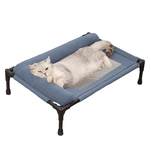 Huxibai Erhöhtes Hundebett – kühlendes, atmungsaktives erhöhtes Bett für Hunde, Möbel für Haustiere für Welpen, ältere Katzen, Kaninchen, Haus, Terrasse, Hof, Büro, Schlafzimmer, Auto von Huxibai