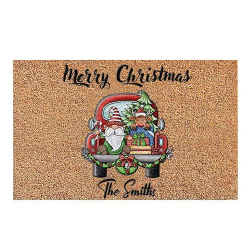 Huxibai Felicioneño Willkommensteppich für Weihnachten, für drinnen und draußen, Weihnachtsdekoration für, rutschfest, für Küche, Balkon Huxibai Felicioneño Willkommensteppich für Weihnachten, für drinnen und draußen, Weihnachtsdekoration für, rutschfest, für Küche, Balkon von Huxibai