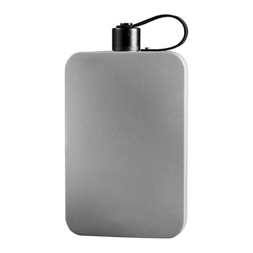 Huxibai Flache Wasserflaschen für Reisen, flache Thermosflasche aus Edelstahl, mit Deckel, Thermoskanne 500 ml, für Wandern, Fitnessstudio, Camping, Konzert, Schule, Rucksack Huxibai Flache Wasserflaschen für Reisen, flache Thermosflasche aus Edelstahl, mit Deckel, Thermoskanne 500 ml, für Wandern, Fitnessstudio, Camping, Konzert, Schule, Rucksack von Huxibai