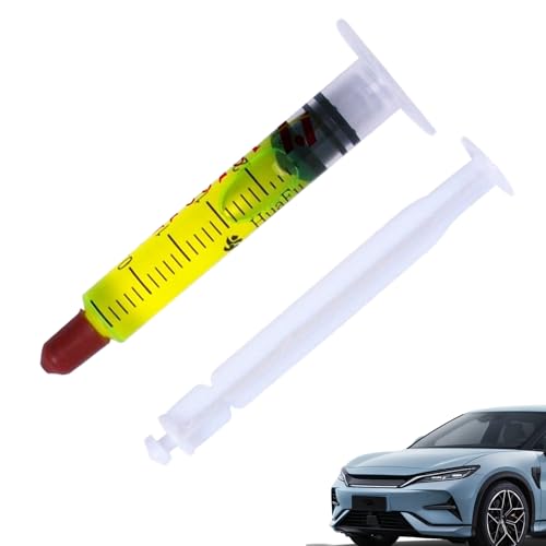 Huxibai Fluoreszierender Öl-Leckmelder für Klimaanlagen, Kühlmittel, Lecksuche, Farbstoff zur Erkennung von Fahrzeugen, LKW und Huxibai Fluoreszierender Öl-Leckmelder für Klimaanlagen, Kühlmittel, Lecksuche, Farbstoff zur Erkennung von Fahrzeugen, LKW und von Huxibai