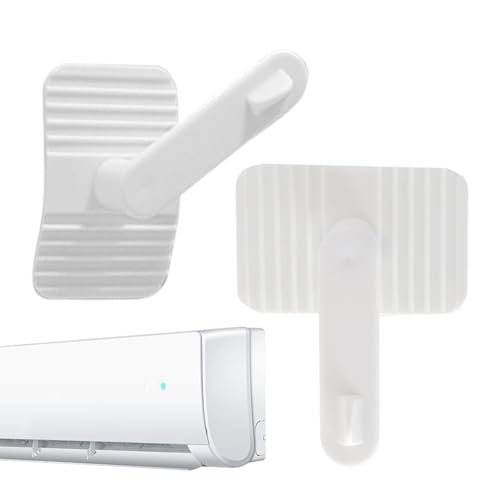 Huxibai Führungsplatte für Klimaanlage, 2 Stück, verstellbare Führungsplatte für Klimaanlage, verstellbare Umleitung, mit Drehung, gegen Blasen, für Zuhause, Schlafzimmer, Hotel, Wohnzimmer von Huxibai
