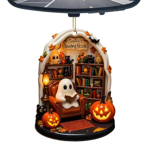 Huxibai Halloween Acryl-Dekoration,2D Geist mit Buch unter Baum Deko - Kleine Dekozeichen für Wohnung Tisch Eingangsbereich Fenster Kamin Schlafzimmer Huxibai Halloween Acryl-Dekoration,2D Geist mit Buch unter Baum Deko - Kleine Dekozeichen für Wohnung Tisch Eingangsbereich Fenster Kamin Schlafzimmer von Huxibai