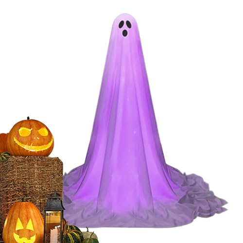 Huxibai Halloween-Dekorationen für den Außenbereich, Geist, stehend, Halloween-Dekoration mit Licht, höhenverstellbar, für Gartenpartys und saisonale Dekorationen für den Außenbereich Huxibai Halloween-Dekorationen für den Außenbereich, Geist, stehend, Halloween-Dekoration mit Licht, höhenverstellbar, für Gartenpartys und saisonale Dekorationen für den Außenbereich von Huxibai