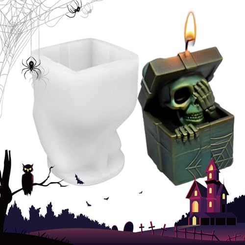 Huxibai Halloween Formen - Silikone Seifenform | Gruselige Halloween Form Für Epoxidharz Gips Dekoration Bastelarbeiten Huxibai Halloween Formen - Silikone Seifenform | Gruselige Halloween Form Für Epoxidharz Gips Dekoration Bastelarbeiten von Huxibai