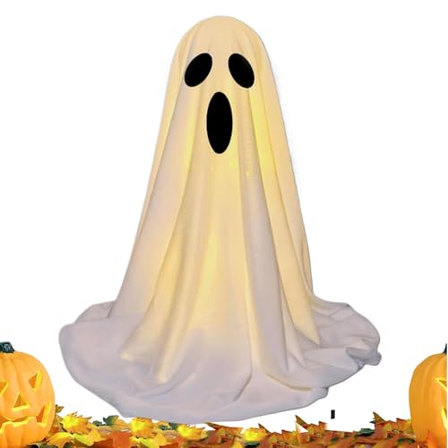 Huxibai Halloween Geisterschmuck | Leuchtende Geisterfigur Mit Lichterkette - Tischdekoration, Halloween Deko Für Innen Außen Garten Kaminsims Wand Tür Fenster Schreibtisch Huxibai Halloween Geisterschmuck | Leuchtende Geisterfigur Mit Lichterkette - Tischdekoration, Halloween Deko Für Innen Außen Garten Kaminsims Wand Tür Fenster Schreibtisch von Huxibai