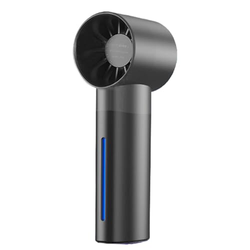 Huxibai Handventilator mit Zerstäuber, tragbarer Nebelventilator, erfrischend, Ausrüstung mit Digitalanzeige und Wassertank von 35 ml, für Transport, , Schlafzimmer, Lesen, Wandern von Huxibai