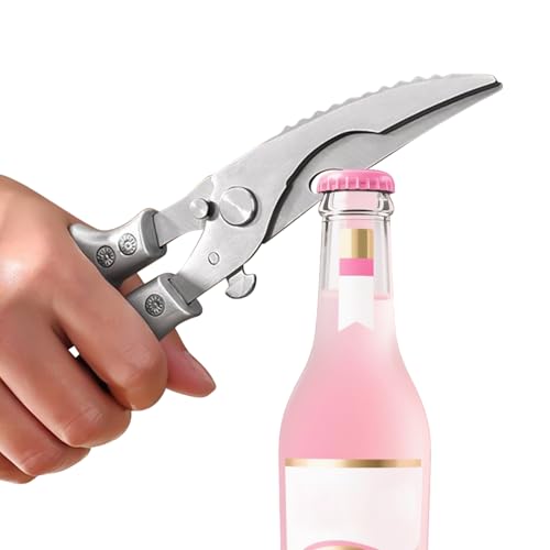 Huxibai Hühnerschere - Robuste Schere Aus Rostfreiem Edelstahl Mit Rutschfestem Griff Für Geflügel Und Fleisch Verarbeitung - Küchenhelfer von Huxibai
