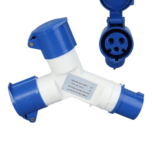 Huxibai Industrielle Steckdosen – Industrielle 2-Wege-Steckdosen für Baustellen, 16 A hoher Strom für schwere Anwendungen in Fabriken und Baustellen Huxibai Industrielle Steckdosen – Industrielle 2-Wege-Steckdosen für Baustellen, 16 A hoher Strom für schwere Anwendungen in Fabriken und Baustellen von Huxibai