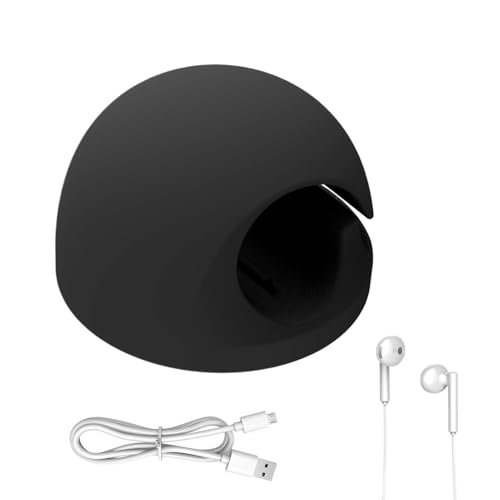 Huxibai Kabel-Organizer, Kabelmanagement-Organizer aus Silikon, Stiftclip und für Wand, Schreibtisch, Schlafzimmer, Küche, Schule von Huxibai
