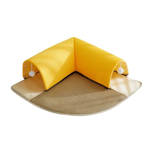 Huxibai Katze Bett Mit Tunnel, Kühlendes Kätzchen-Kissen Mit Höhle, 2-in-1 Waschbares Bett Mit Herausnehmbarem Kissen Für Zuhause, Reise Und Wohnung von Huxibai