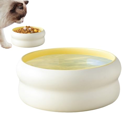 Huxibai Katzenfutterschale, Keramik-Schüsseln für Haustiere, Schüssel für Hundefutter, mikrowellengeeigneter Behälter für Welpen und Kätzchen im Innen- oder Außenbereich Huxibai Katzenfutterschale, Keramik-Schüsseln für Haustiere, Schüssel für Hundefutter, mikrowellengeeigneter Behälter für Welpen und Kätzchen im Innen- oder Außenbereich von Huxibai