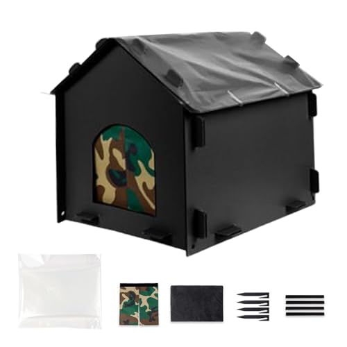 Huxibai Katzenhaus für den Außenbereich, wasserdicht, wärmeisoliert, kältebeständig, für Haustiere zum Schlafen, Verstecken Spielen auf Terrasse, Balkon und Camping Huxibai Katzenhaus für den Außenbereich, wasserdicht, wärmeisoliert, kältebeständig, für Haustiere zum Schlafen, Verstecken Spielen auf Terrasse, Balkon und Camping von Huxibai